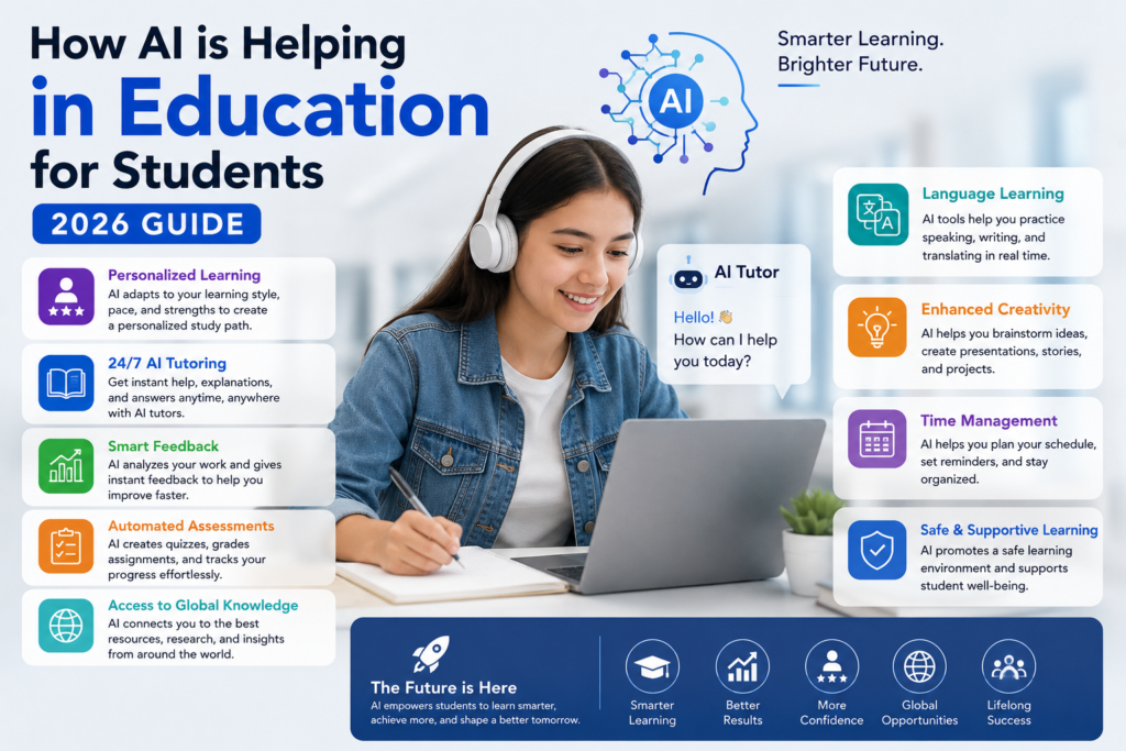 How AI is Helping in Education for Students (2026 Guide)